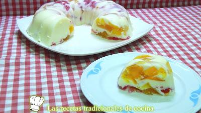 Receta económica y original de tarta de gelatina
