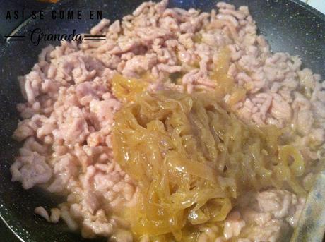 Espaguetis a la crema de mostaza