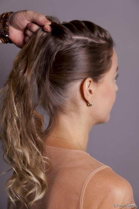 Trenza superior más chongo paso a paso