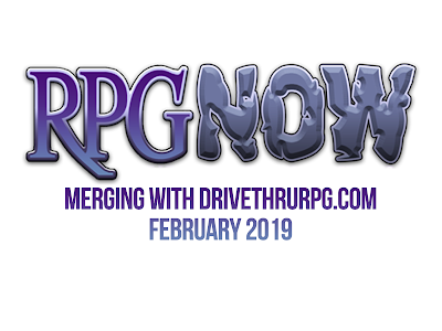 RPG Now será absorbida por Drivethru RPG y desaparecerá en Febrero de 2019