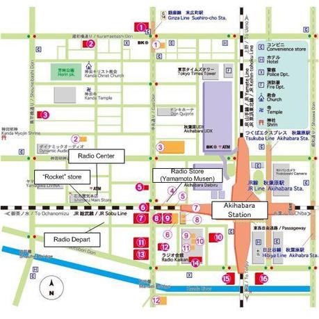 Map Of Akihabara For A Larger Image