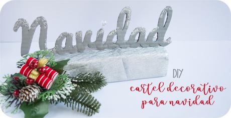 DIY: Cartel decorativo NAVIDAD