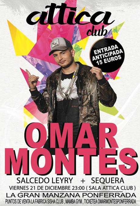 El televisivo Omar Montes llega en su faceta musical a la Sala Attica de Ponferrada