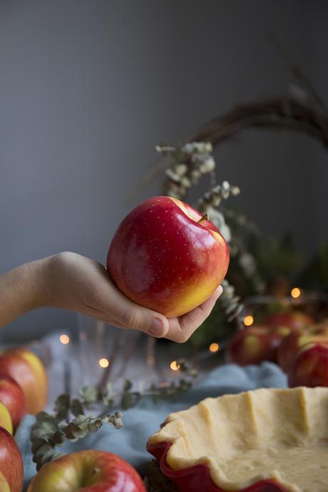 Pastel especiado de manzanas Ambrosia para navidad