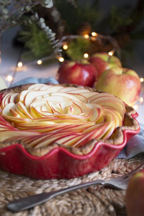 Pastel especiado de manzanas Ambrosia para navidad