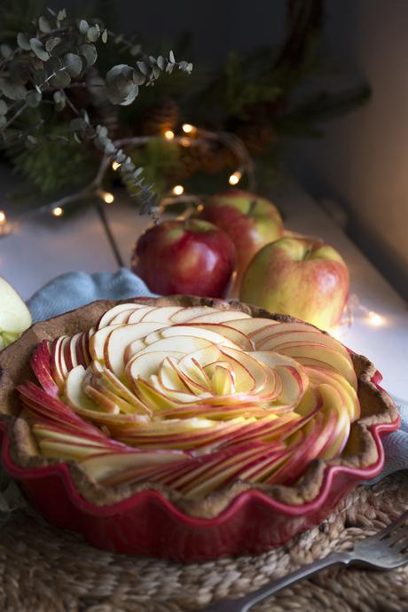 Pastel especiado de manzanas Ambrosia para navidad