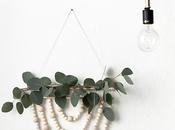 DIY: mural eucalipto bolas madera