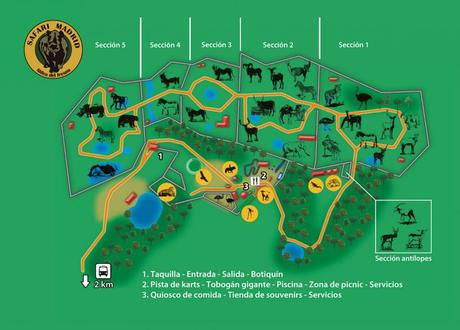 Mapa del Safari Madrid