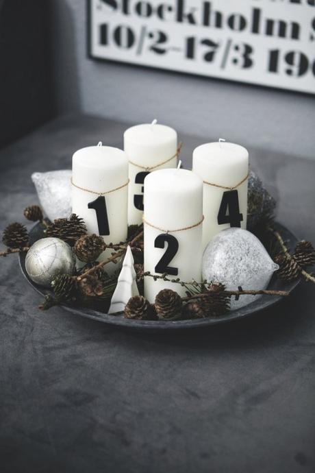 Decoración navideña nórdica discreta