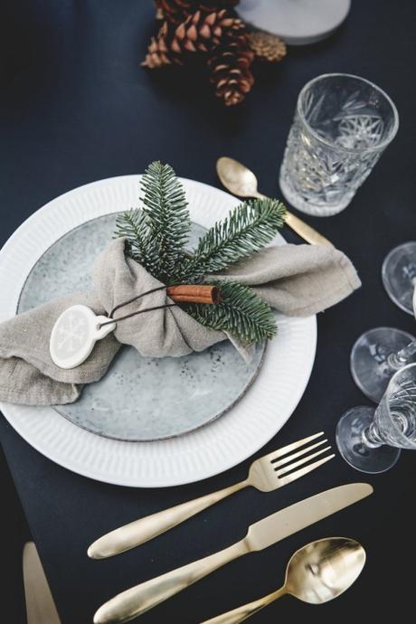 Decoración navideña nórdica discreta