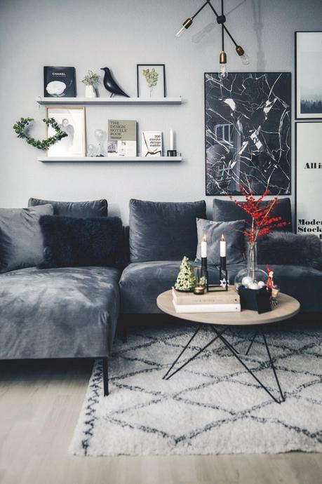 Decoración navideña nórdica discreta