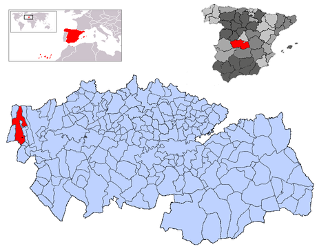 Resultado de imagen de Calzada de Oropesa mapa