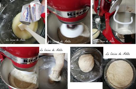 Pan de harina integral y de espelta, con KitchenAid