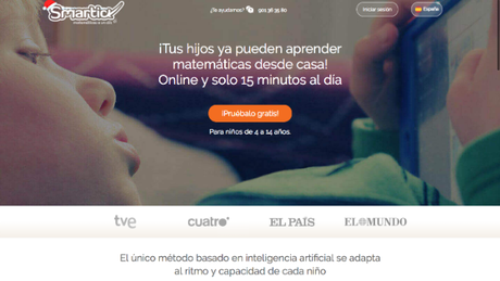 página de inicio Smartick