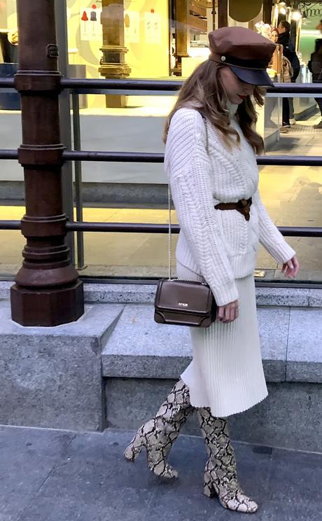 Winter white look