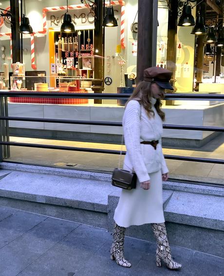 Winter white look