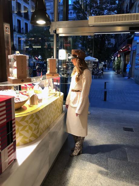 Winter white look