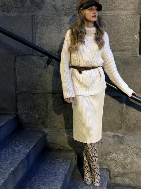 Winter white look