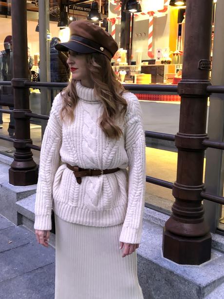 Winter white look