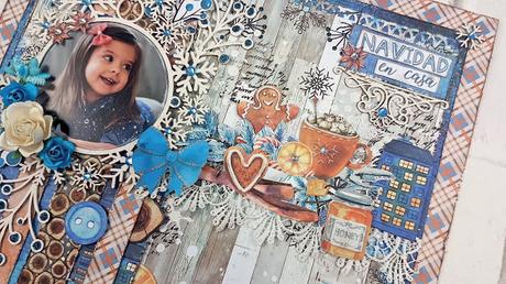 Tutorial Scrapbooking: Layout Navidad en casa, con Kora Projects Tutorial Scrapbooking: Layout Navidad en casa, con Kora Projects