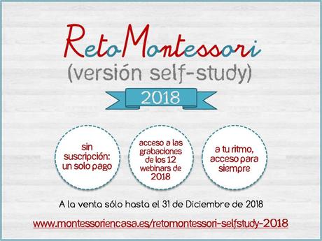 RetoMontessori self-study 2018, sólo hasta fin de año