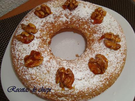 BIZCOCHO DE NUECES Y NATA BIZCOCHO DE NUECES Y NATA