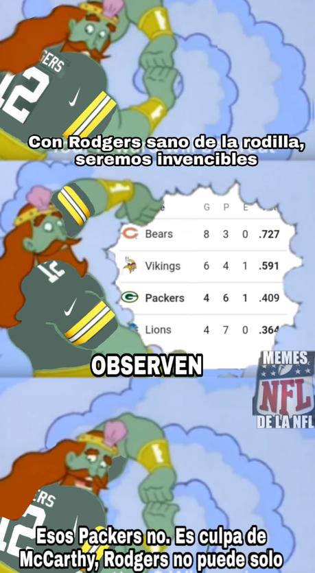 Los mejores memes NFL de la semana 13 – Temporada 2018