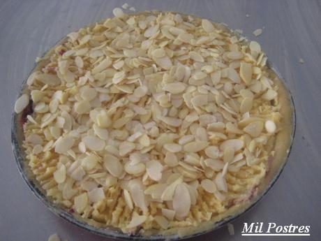 TARTA DE CREMA DE ALMENDRAS (FRANGIPANE) Y ARÁNDANOS