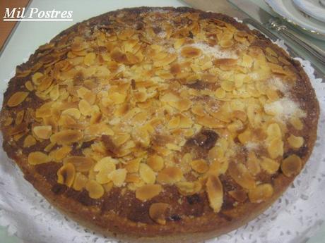 TARTA DE CREMA DE ALMENDRAS (FRANGIPANE) Y ARÁNDANOS