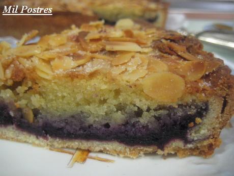 TARTA DE CREMA DE ALMENDRAS (FRANGIPANE) Y ARÁNDANOS