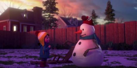 Un anuncio muy entrañable: Lily y el muñeco de nieve