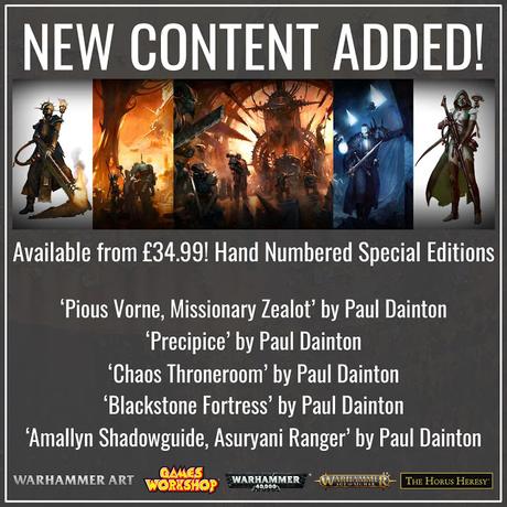 Nuevas piezas a la venta en Warhammer Art
