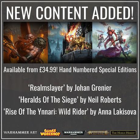 Nuevas piezas a la venta en Warhammer Art