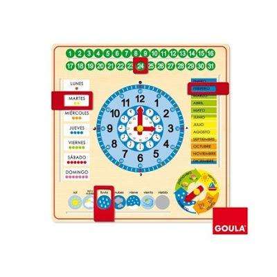 Juego educativo Reloj calendario Diset