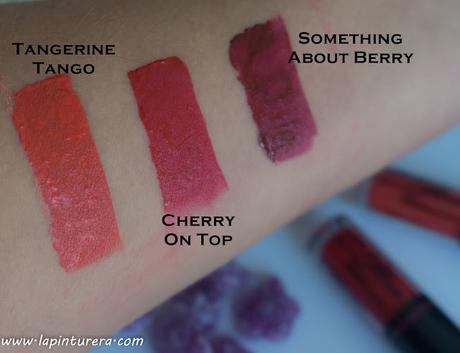 Set de labiales Slip Tease de Nyx 12 swatches rojos