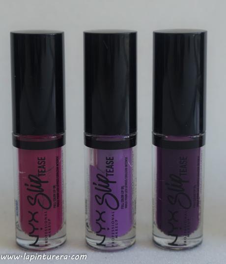 Set de labiales Slip Tease de Nyx 09 tonos morados