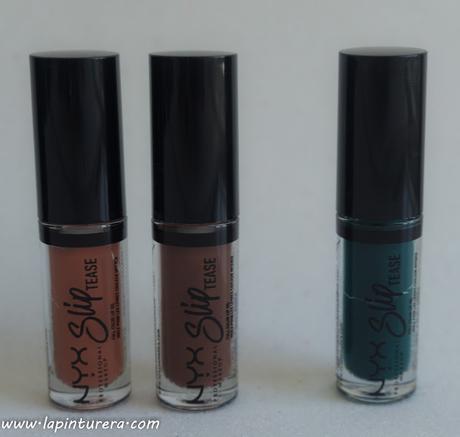 Set de labiales Slip Tease de Nyx 10 marrones y verde