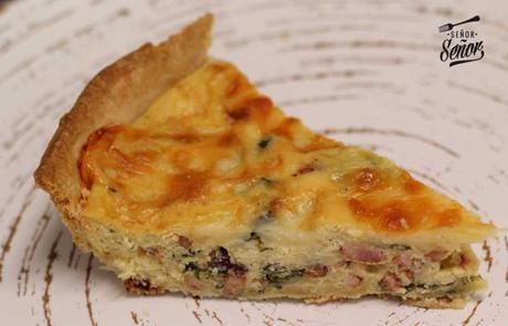 Quiche de bacon casera