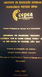 300 homilías del P. Carlos Rosell en la tesina del IESP CEPEA de Freddie Romero