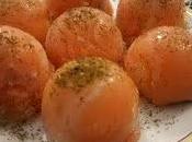 Bombón salmón queso crema pistacho