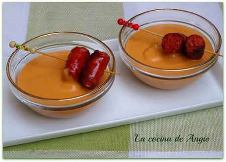 CREMA DE GARBANZOS CON CHISTORRA