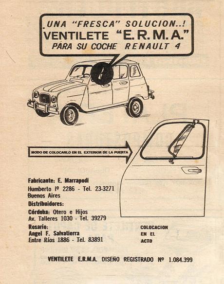 Ventilete para el Renault 4L