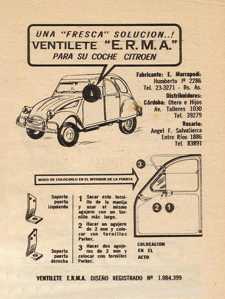 Ventilete para el Citroën 2 CV