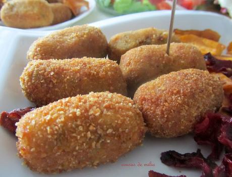 Croquetas de lacón con grelos