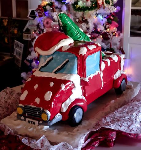 Christmas Truck Cake