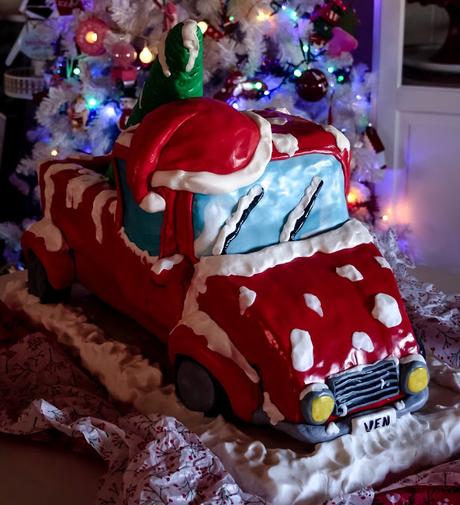 Christmas Truck Cake