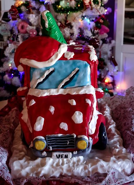 Christmas Truck Cake