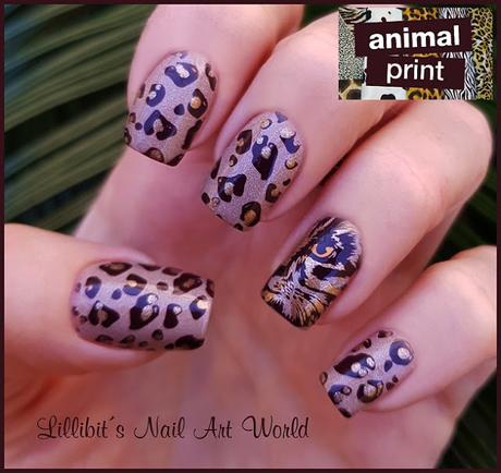 Manicura Animal print leopardo