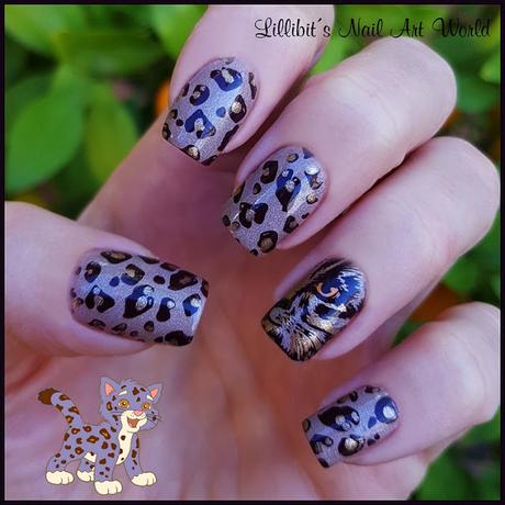 Manicura Animal print leopardo