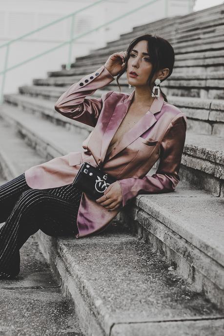 XMAS PARTY: LOOKS PARA NAVIDAD: BLAZER ROSA SATINADA XMAS PARTY: LOOKS PARA NAVIDAD: BLAZER ROSA SATINADA